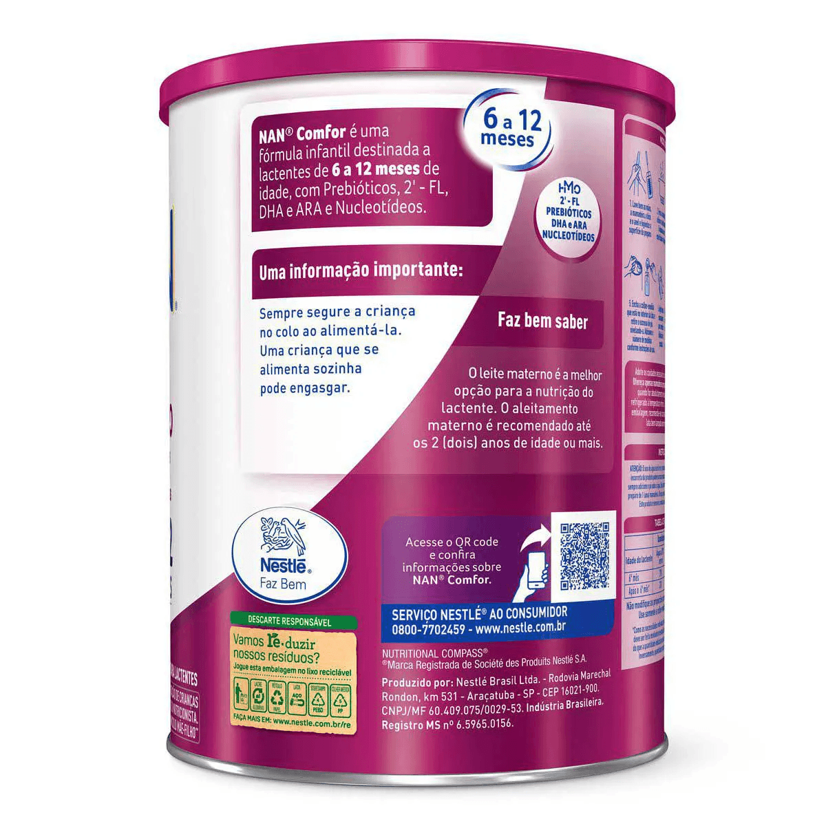 Fórmula Infantil NAN Comfor 2 800g - Imagem 4